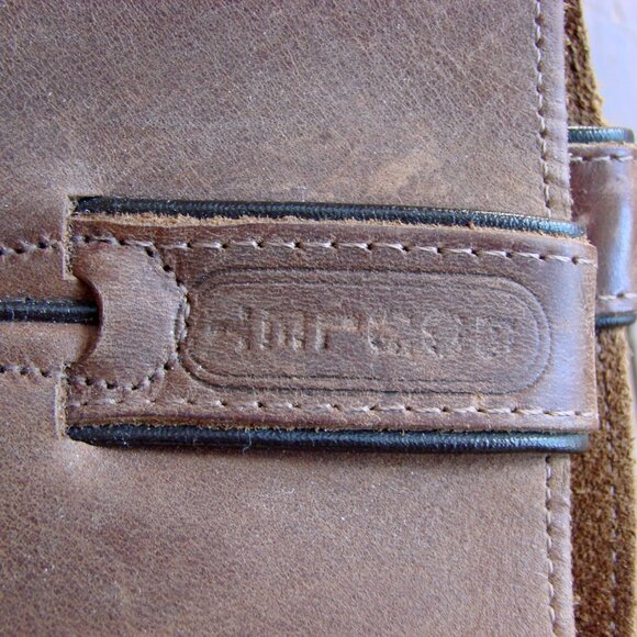 Boulet Brown Leather Harness Motorcycle Boots Mens Western Cowboy Size 9 E 9E - Picture 9 of 16